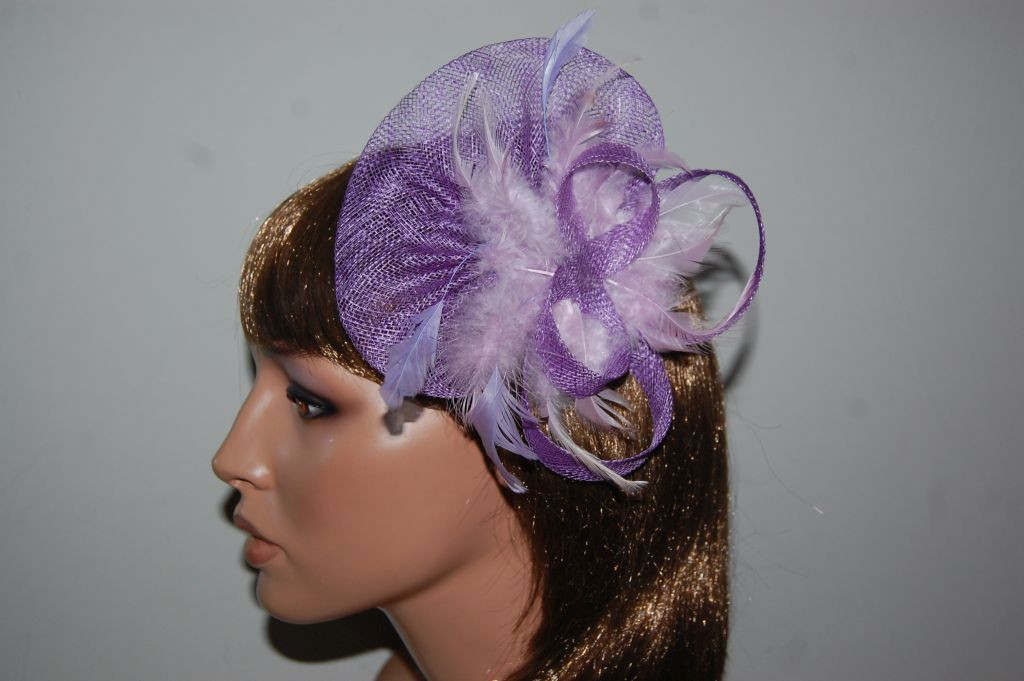 Headdress look lilac