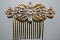 Comb large diamonds and gold