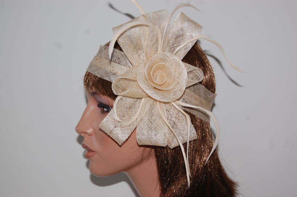 Headdress tape star beige