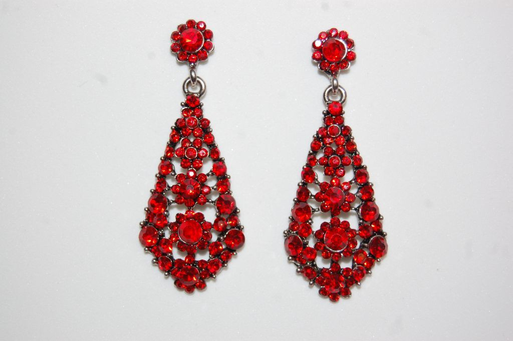 Pendientes Galaxy rojos