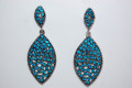 Pendientes Doris brillos turquesa