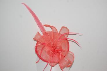 Headdress coral bridesmaid - salmon