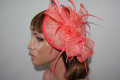 Headdress coral bridesmaid - salmon