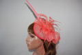 Headdress coral bridesmaid - salmon