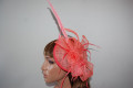 Headdress coral bridesmaid - salmon
