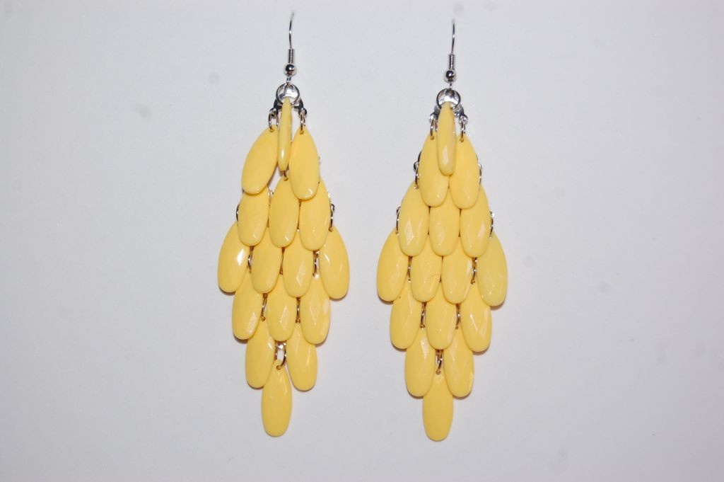 Earrings 16 yellow tears