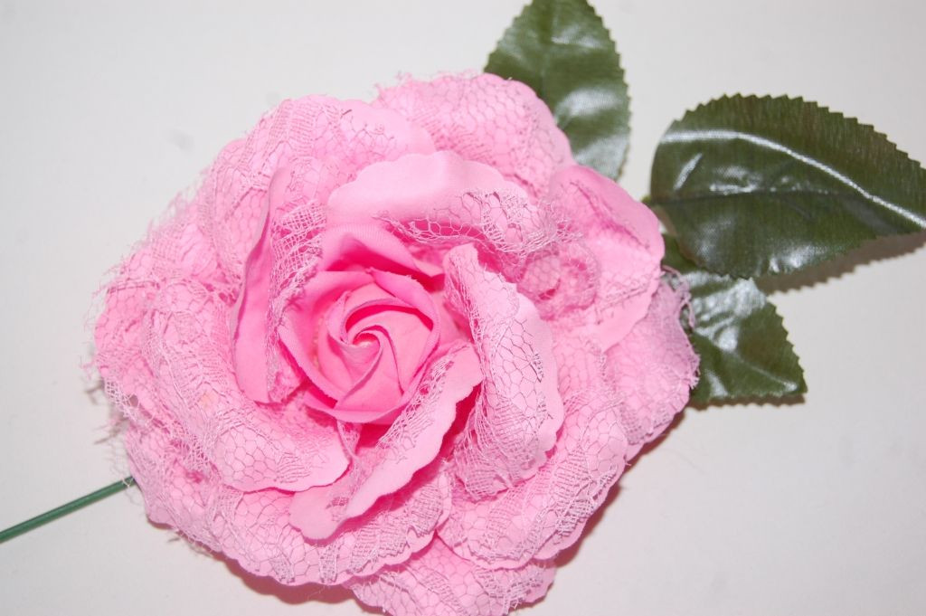 Flor abanico pequeña rosa