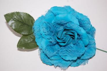 Flor abanico pequeña azulina