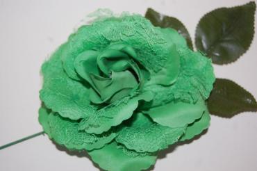 Flor abanico pequeña verde