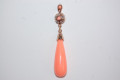 Earrings Queen coral clear