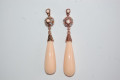 Pendientes Reina coral nude