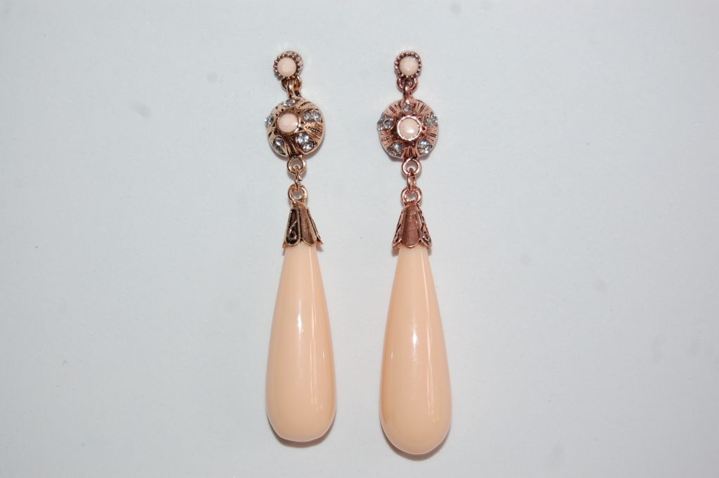 Earrings coral Queen nude