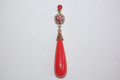 Pendientes Reina coral tierra