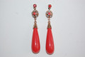 Earrings coral Queen Earth