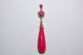 Pendientes Reina fucsia buganvilla