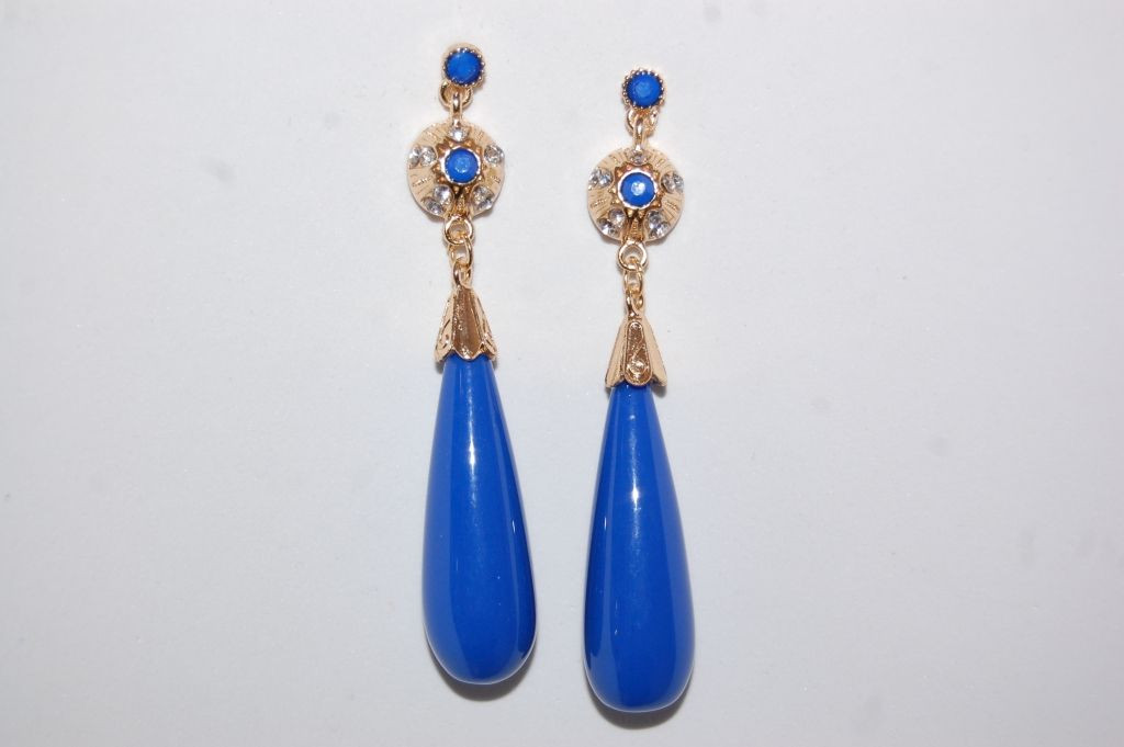 Earrings Blue Coral Queen