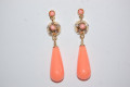 Pendientes niña Reina coral claro