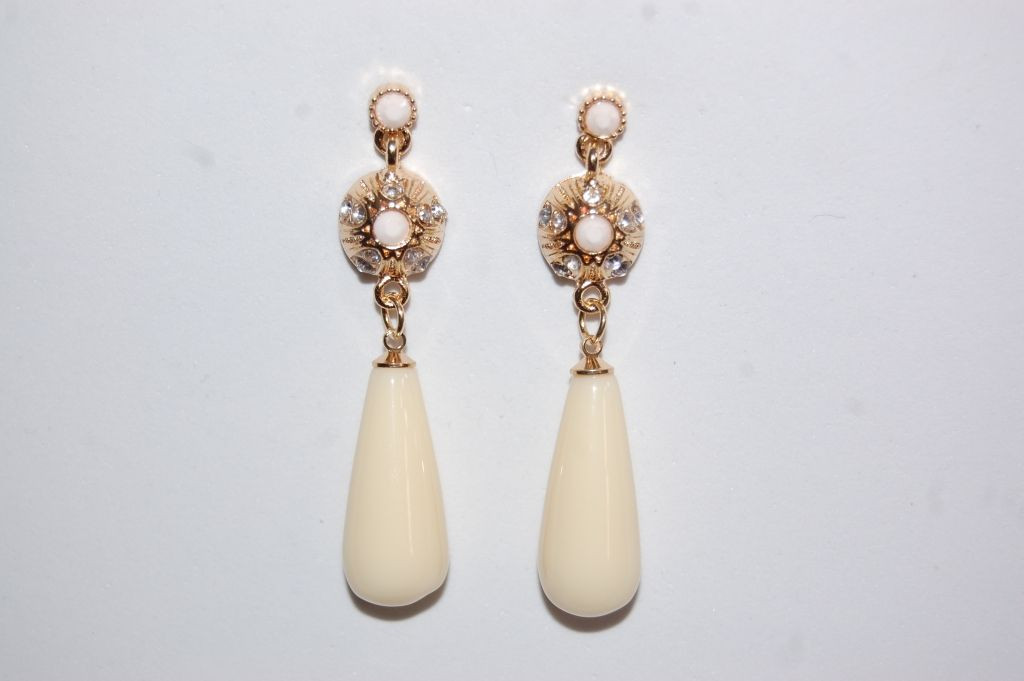 Pendientes niña Reina Beige