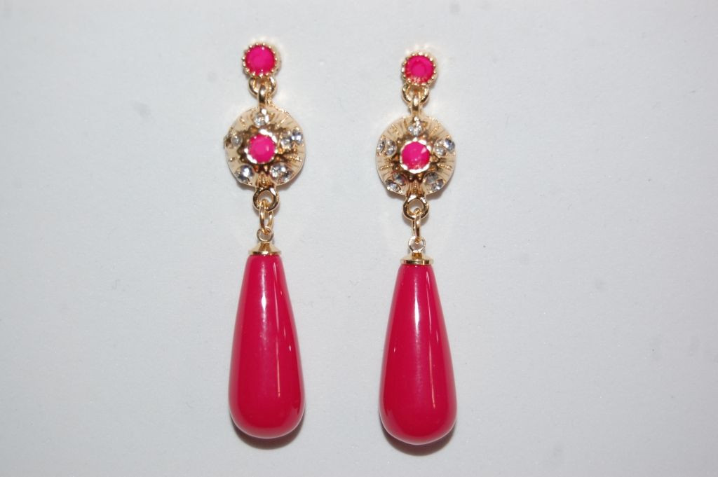 Earrings nina pink Queen