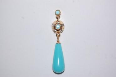 Earrings turquoise Queen girl