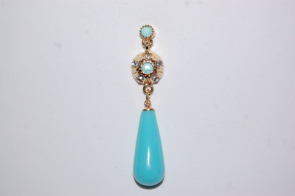 Earrings turquoise Queen girl