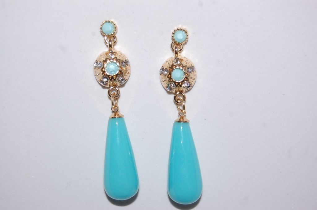 Earrings turquoise Queen girl