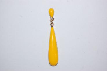 Outstanding metal Teardrop yellow