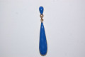 Blue Teardrop Earrings metal