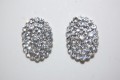 Earrings magic white sparkles