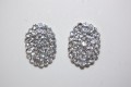 Earrings magic white sparkles