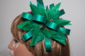 Played green satin corsage