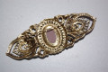 Goddess cameo brooch gold old