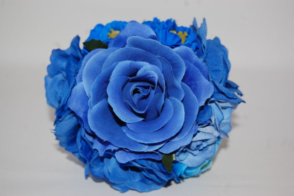 Ramillete floral azul