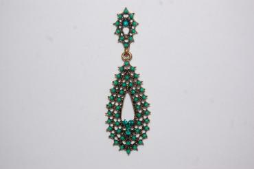 Marisol earrings green Teardrop