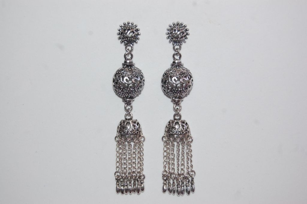 Pendientes Sansa plata