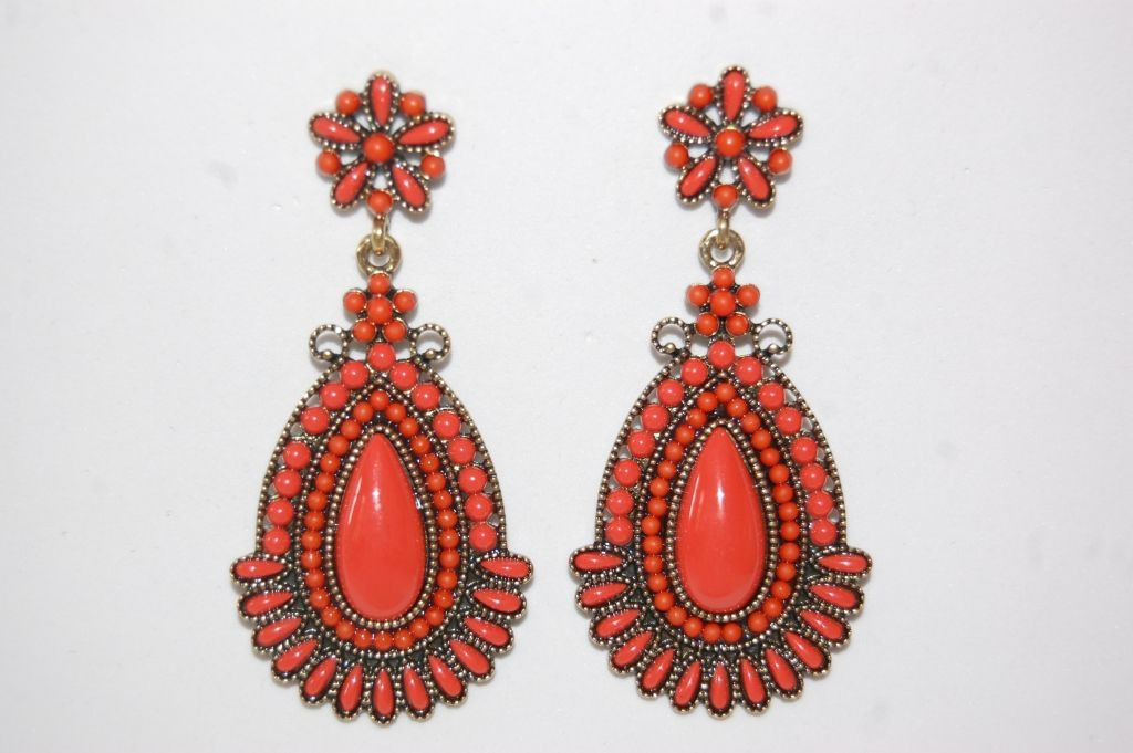 Pendientes Camila coral