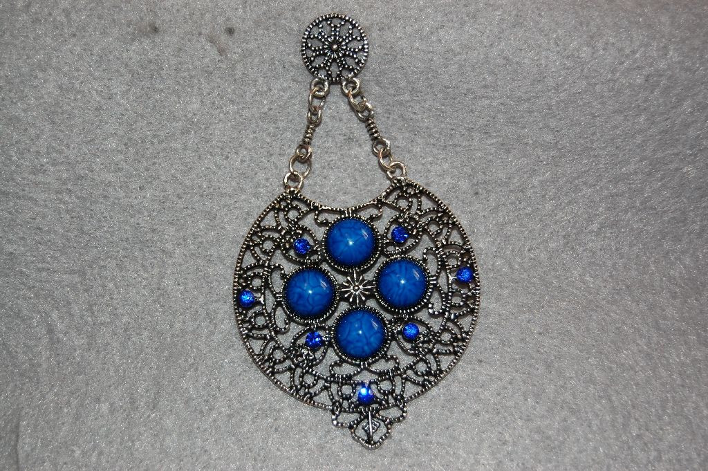 Pendientes emperatriz azules