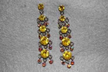Pendientes largos amarillo