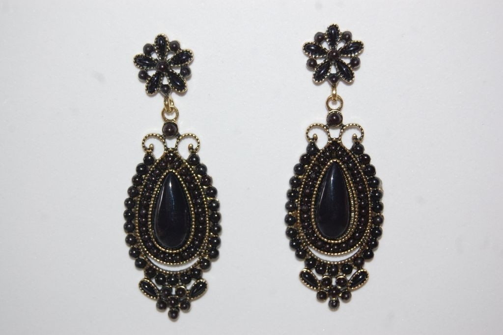 Pendientes Belisa negros