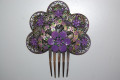 Peina flamenca metal y morado