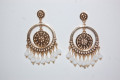 Pendientes cortos Carmen beige