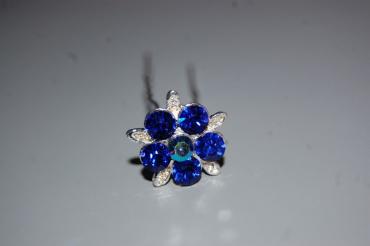 Conjunto 4 horquillas estrellas azul