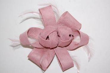 Tocado Destino rosa palo