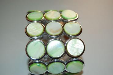 Pulsera esmaltada pistacho