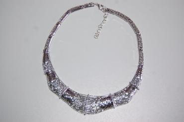 Collar gargantilla Melisa plata brillante