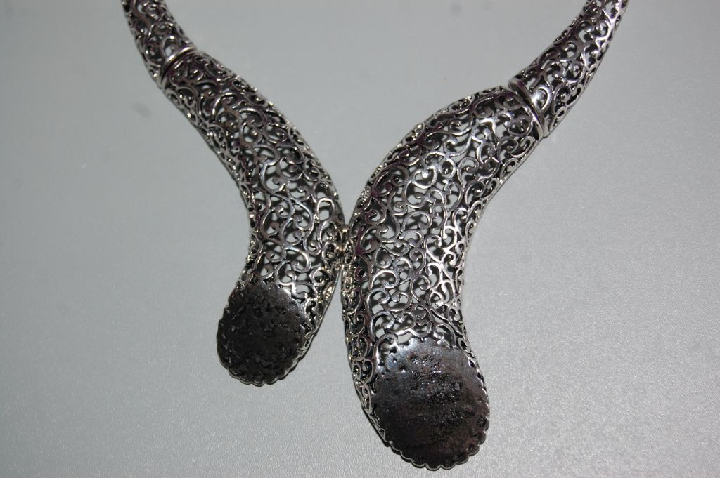 Collar gargantilla Faraón plata