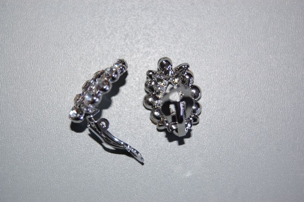 Pendientes LIssa plata y brillos