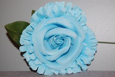 Cropped turquoise flower