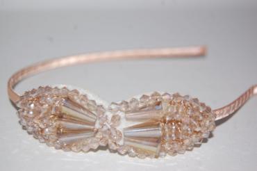 Diadema cristal nude