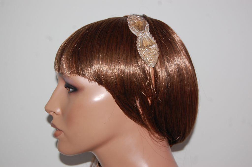 Diadema cristal nude